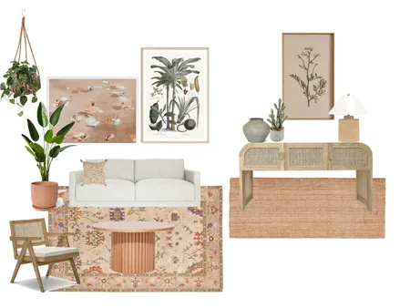 Bohemian Sample Board Interior Design Mood Board by dcompion