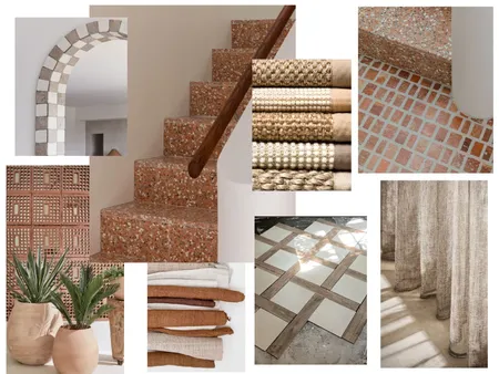 Floor and fabrics earth Interior Design Mood Board by rosa@cabrabowls.com.au