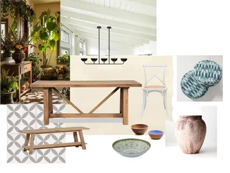Gansevoort Market Loft garden dining Interior Design Mood Board by lambkinatprc
