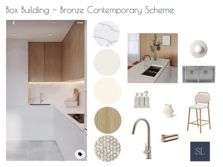 Box Building ~ Contemporary Interior Design Mood Board by Sharon Lynch Interior Design