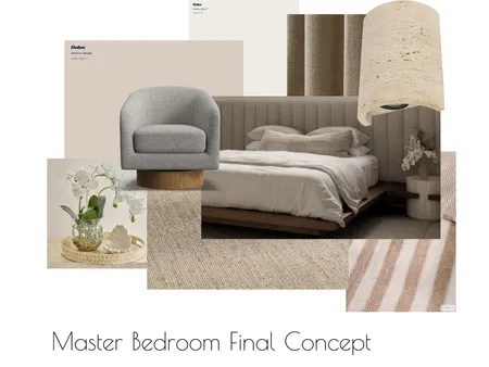 Master Bedroom Final Concept Interior Design Mood Board by admin@frontfootconstructions.com.au