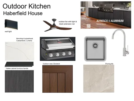 Outdoor kitchen Interior Design Mood Board by Cunningham Gill Architecture