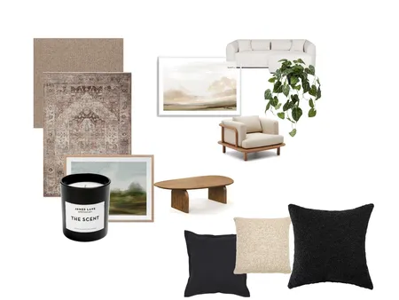 Modern Farmhouse Living room Interior Design Mood Board by VivianWuollet