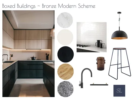 Boxed Buildings ~ Bronze Modern Scheme 2 Interior Design Mood Board by Sharon Lynch Interior Design on Style Sourcebook
