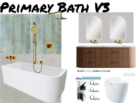 The Hart Project - Primary Bath V3 Interior Design Mood Board by daramay.rawlins on Style Sourcebook