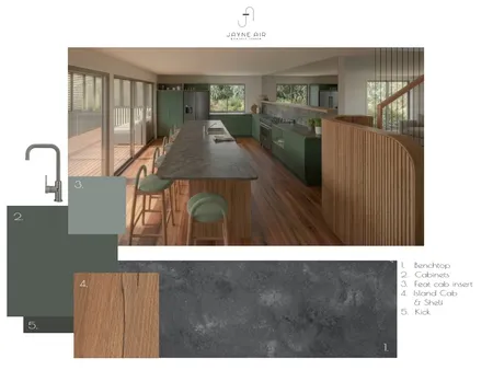 Straddie Kitchen Interior Design Mood Board by Jayne Air Building Design