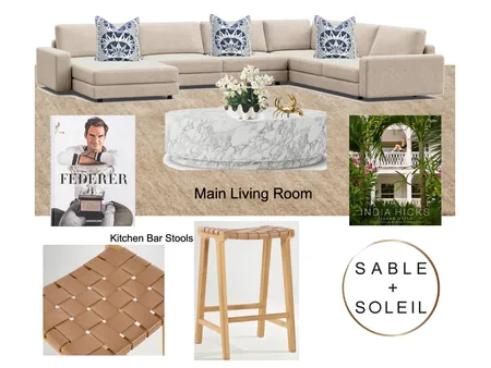 Main Living Room Interior Design Mood Board by Sable + Soleil on Style Sourcebook