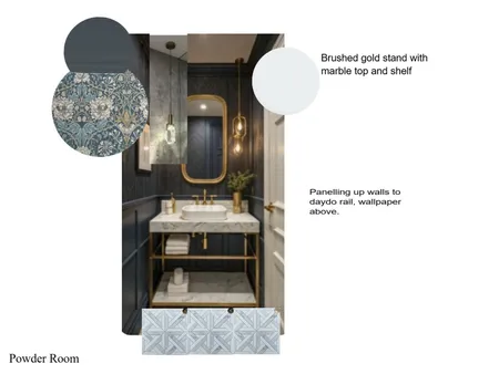 Powder Room Interior Design Mood Board by Amanda Webb on Style Sourcebook
