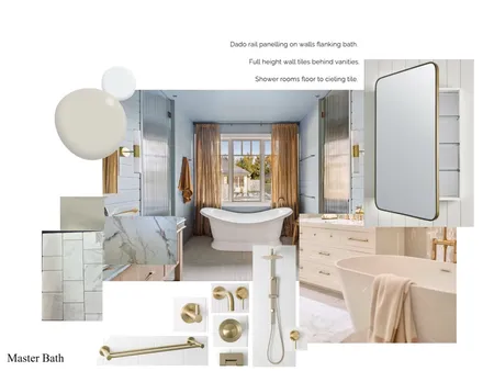 Master Bath Interior Design Mood Board by Amanda Webb on Style Sourcebook