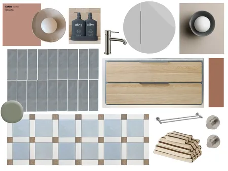 Kids bathroom Interior Design Mood Board by Heim Design on Style Sourcebook