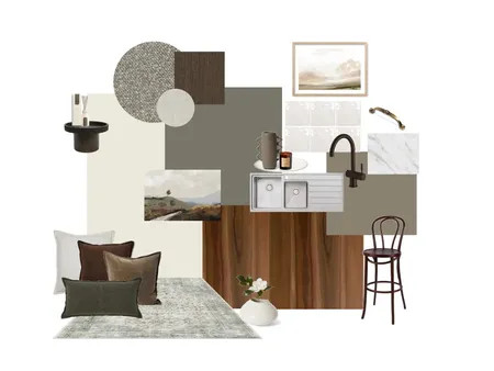Earthy Modern Retreat With Heritage Charm Interior Design Mood Board by mrfinteriors on Style Sourcebook