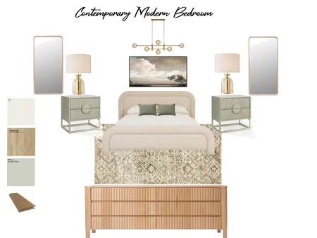 Contemporary Modern Bedroom Interior Design Mood Board by AnnieJ on Style Sourcebook