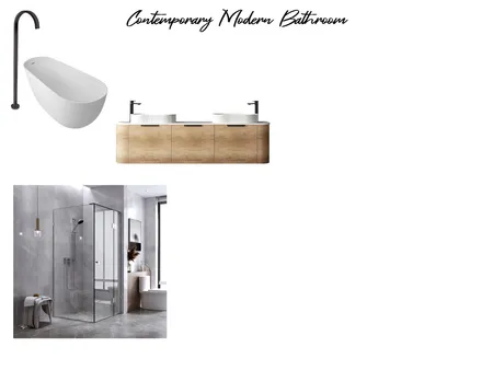Contemporary Modern Bathroom Interior Design Mood Board by AnnieJ