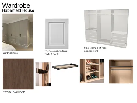 wardrobe Interior Design Mood Board by Cunningham Gill Architecture