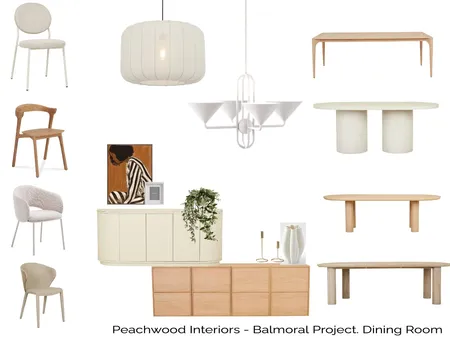 Balmoral Project - DINING ROOM Interior Design Mood Board by Peachwood Interiors