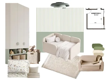 Dormitorio Luciano. 3 Interior Design Mood Board by Noelia Sanchez