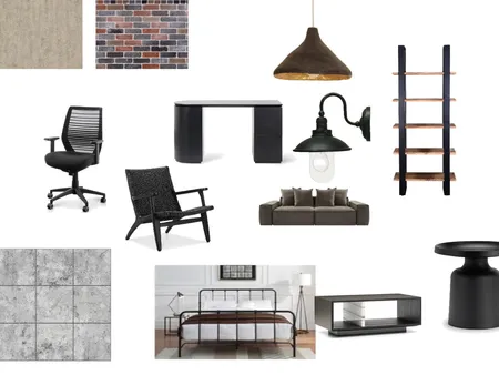 Industrial style studio Interior Design Mood Board by Annette S.  M.. Interior design on Style Sourcebook