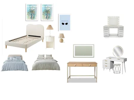 Daughters Room Interior Design Mood Board by IIDR Interior Design