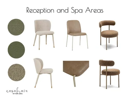 Reception & Spa chairs Interior Design Mood Board by Casa Flair Interiors