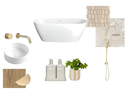 Test Light Bathroom Interior Design Mood Board by Studio Lili