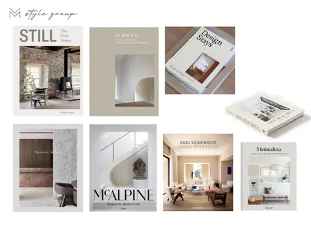 Coffee Table Books - Oak Grove Interior Design Mood Board by The VM Style Group