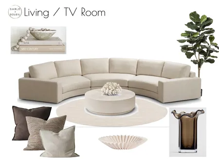 Living / TV Room Interior Design Mood Board by Sable + Soleil on Style Sourcebook
