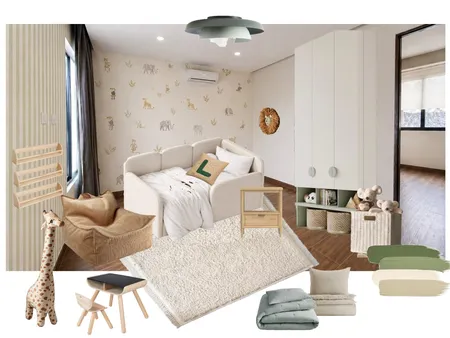 Dormitorio Luciano. 2.1 Interior Design Mood Board by Noelia Sanchez