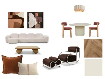 Test Warm Living Room Interior Design Mood Board by Studio Lili on Style Sourcebook