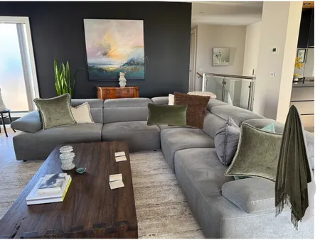 Living Room -  Green and Neutral tones Interior Design Mood Board by Tracey Tilbury on Style Sourcebook