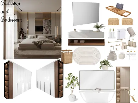 The Leonardo bedroom and bathroom Interior Design Mood Board by dimakatso
