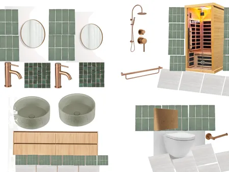 Bathroom option 1 Interior Design Mood Board by gareth.sherlock