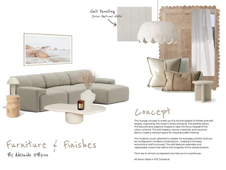 Assessment 3 - Living - Concept Interior Design Mood Board by addieobyrne