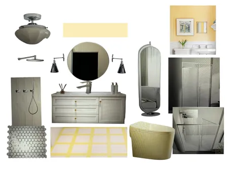Mutiara Puchong Master Bathroom Yellow MB Interior Design Mood Board by al1168ster@gmail.com