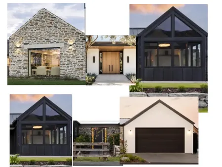 facade woods house Interior Design Mood Board by haideew