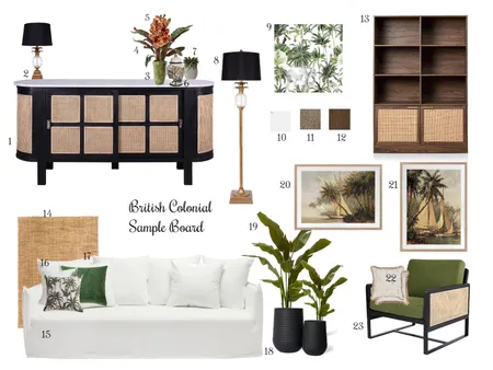 British Colonial Interior Design Mood Board by hensley@internode.on.net on Style Sourcebook