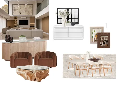 Living room decor - Houghton Estate Interior Design Mood Board by Paballo