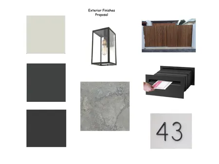 Exterior Finishes Proposal Interior Design Mood Board by ADS Property Pty Ltd on Style Sourcebook