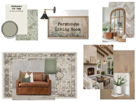 Farmhouse Living Room Interior Design Mood Board by best1_22@hotmail.com on Style Sourcebook