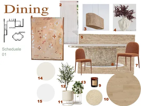 Dining Room Interior Design Mood Board by Lane and Koh