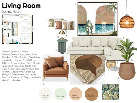 TanyaSmith.Assignment9.SampleBoard.LivingRoom Interior Design Mood Board by TanyaS on Style Sourcebook
