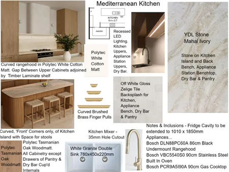 Mary & Sean Kitchen Interior Design Mood Board by staged design on Style Sourcebook
