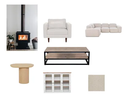 Modern Farmhouse Living Room Interior Design Mood Board by Izzy_Zara