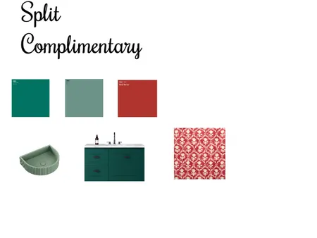 Split Complimentary green color scheme Interior Design Mood Board by DMcAlister