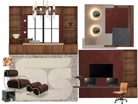 Batman Office Mood Board Interior Design Mood Board by MizzLadyy on Style Sourcebook