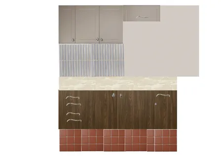 Kitchen Handles V1 - SAFFI Interior Design Mood Board by Black Koi Design Studio