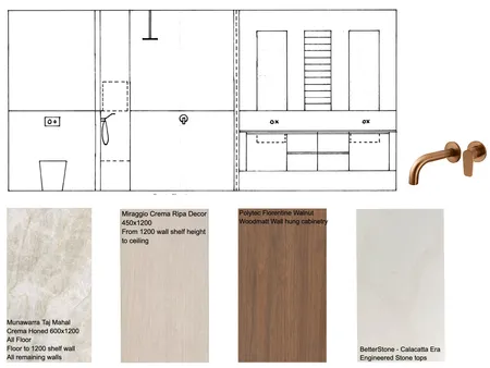 Mangan - Ensuite Board Interior Design Mood Board by Styled Interior Design