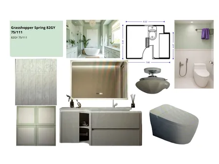 Mutiara Puchong Master Bathroom MB Dry Area Rev Interior Design Mood Board by al1168ster@gmail.com