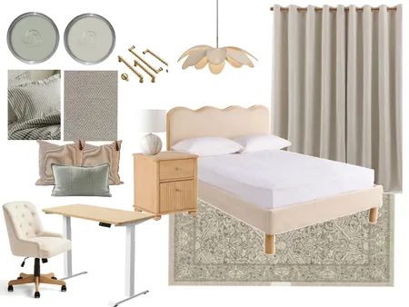 Aylward Road - guest bedroom opt 3 Interior Design Mood Board by Rocky Cove Interiors on Style Sourcebook