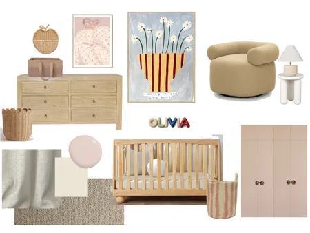 Montrose Nursery girl Interior Design Mood Board by Jorja Clair Interiors on Style Sourcebook