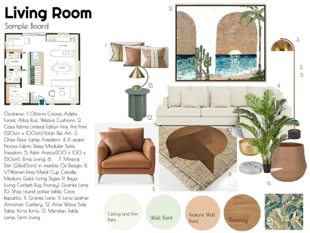 TanyaSmith.Assignment9.LivingRoom.Final Interior Design Mood Board by TanyaS on Style Sourcebook